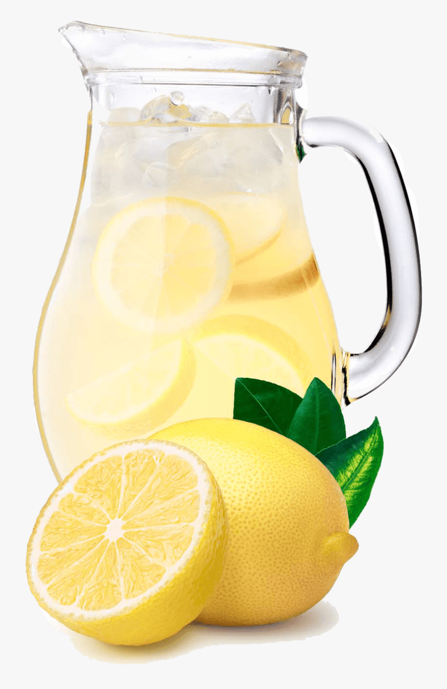 Lemonade Pitcher With Lemons, Transparent Clipart