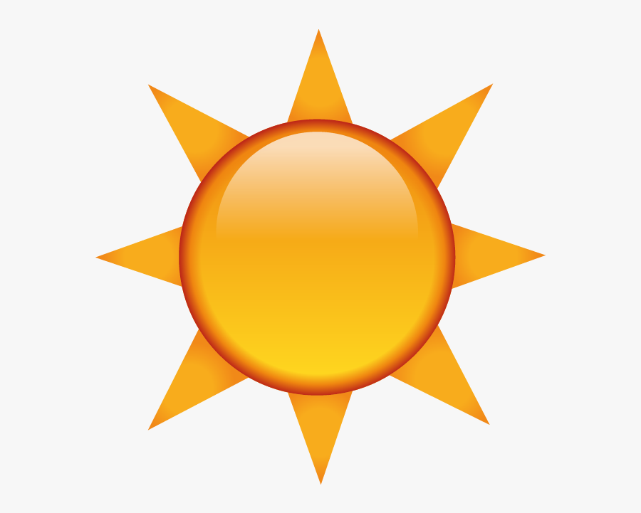 Transparent Yellow Sun Clipart - Sun Emoji Transparent Background, Transparent Clipart