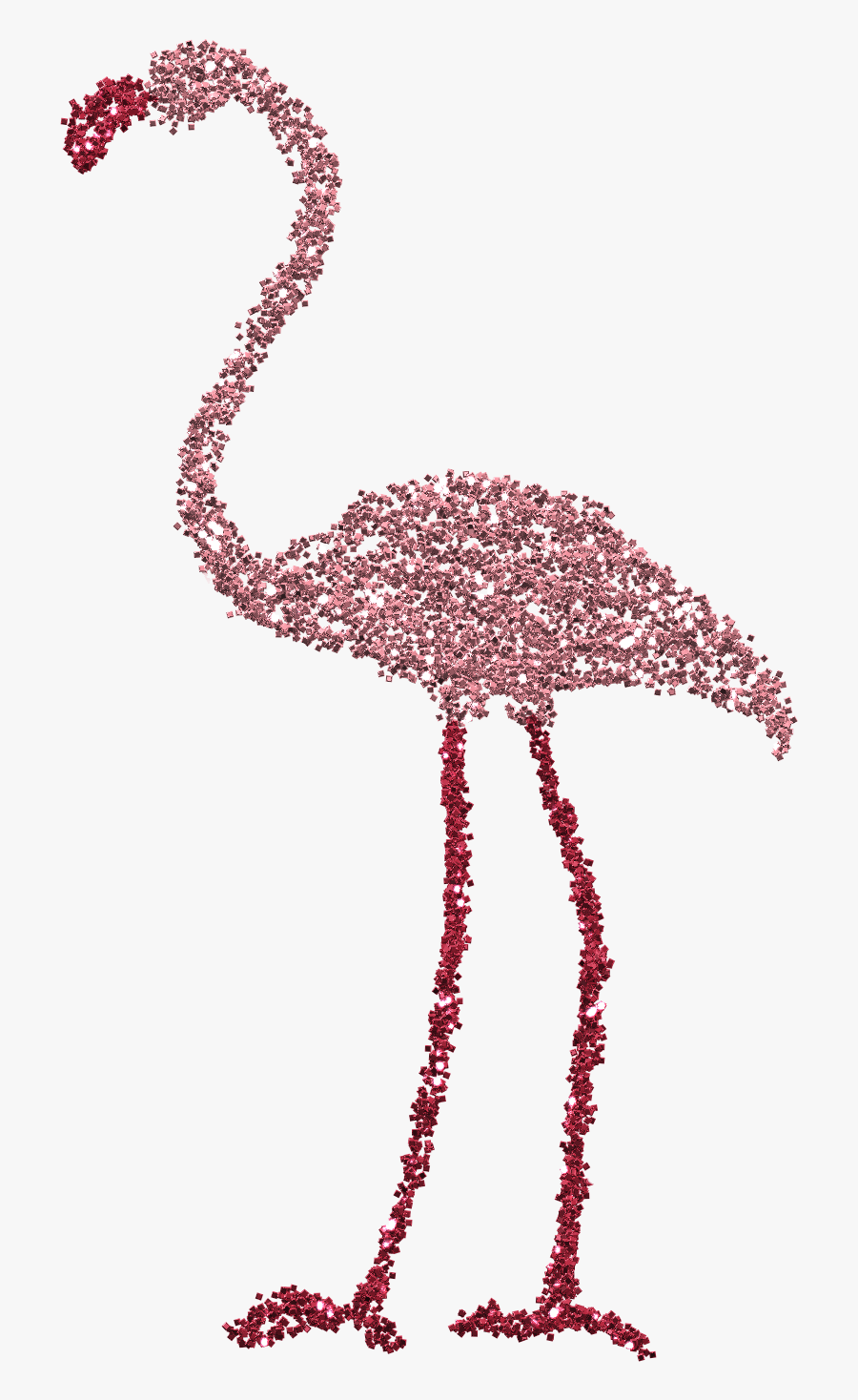 Lucy & I Spent The Afternoon "glittering - Glitter Flamingo, Transparent Clipart