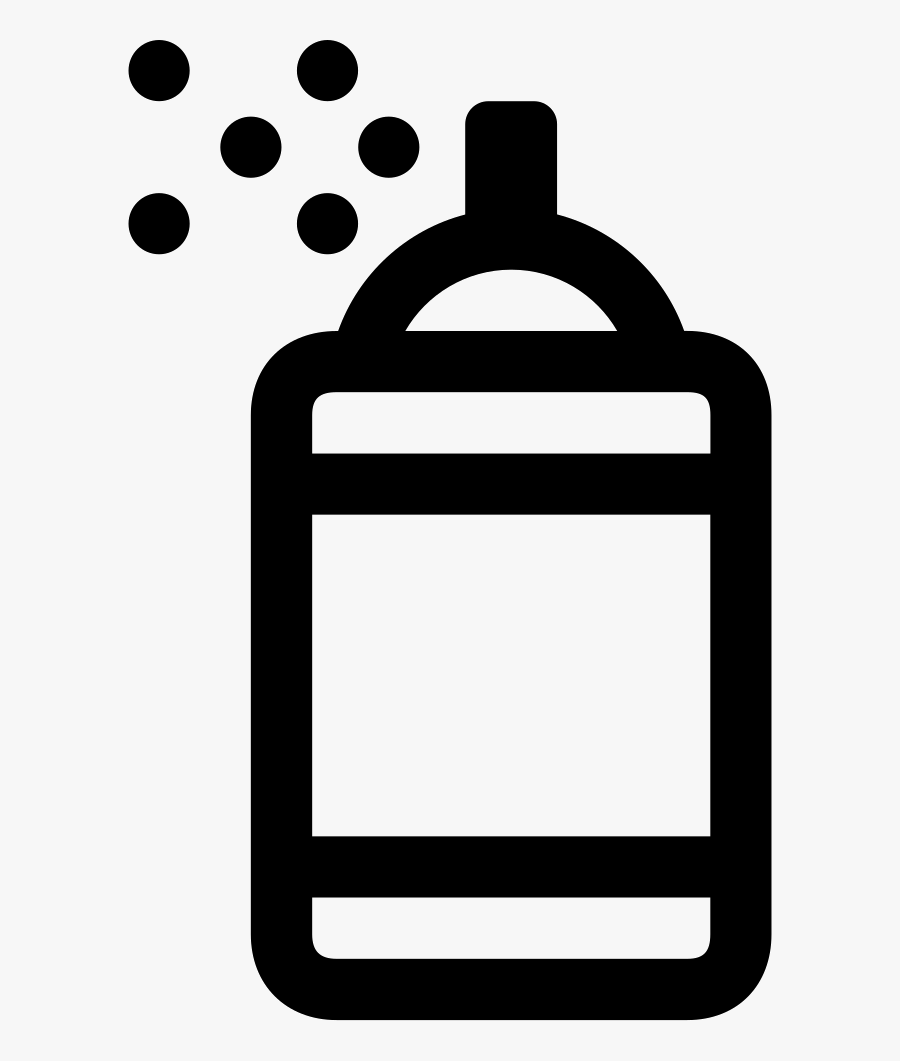 Spraying Bottle Outline Comments, Transparent Clipart