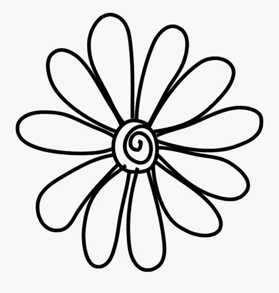 F 21 Daisy Jpg Png - Daisy Flower Doodle Png, Transparent Clipart