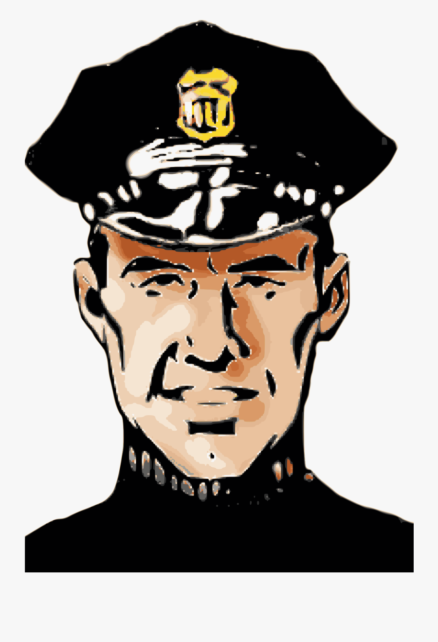 Headgear,facial Hair,hat - Policeman Clip Art, Transparent Clipart
