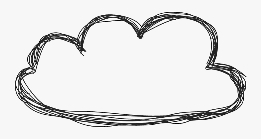 Transparent Doodle Border Clipart - Cloud Doodle Png, Transparent Clipart