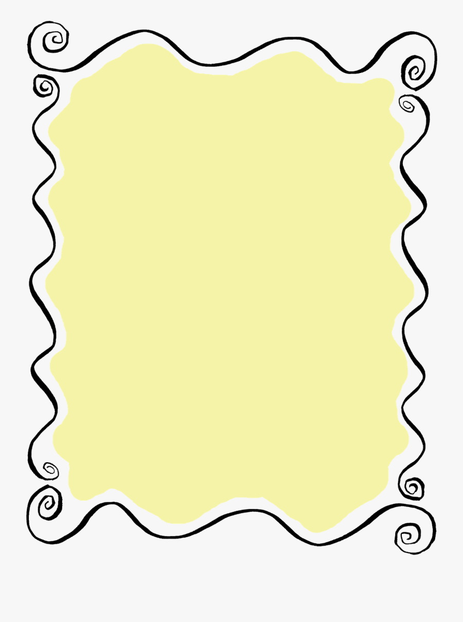 Label Frame Doodle Hand Drawn Image Digital Download, Transparent Clipart