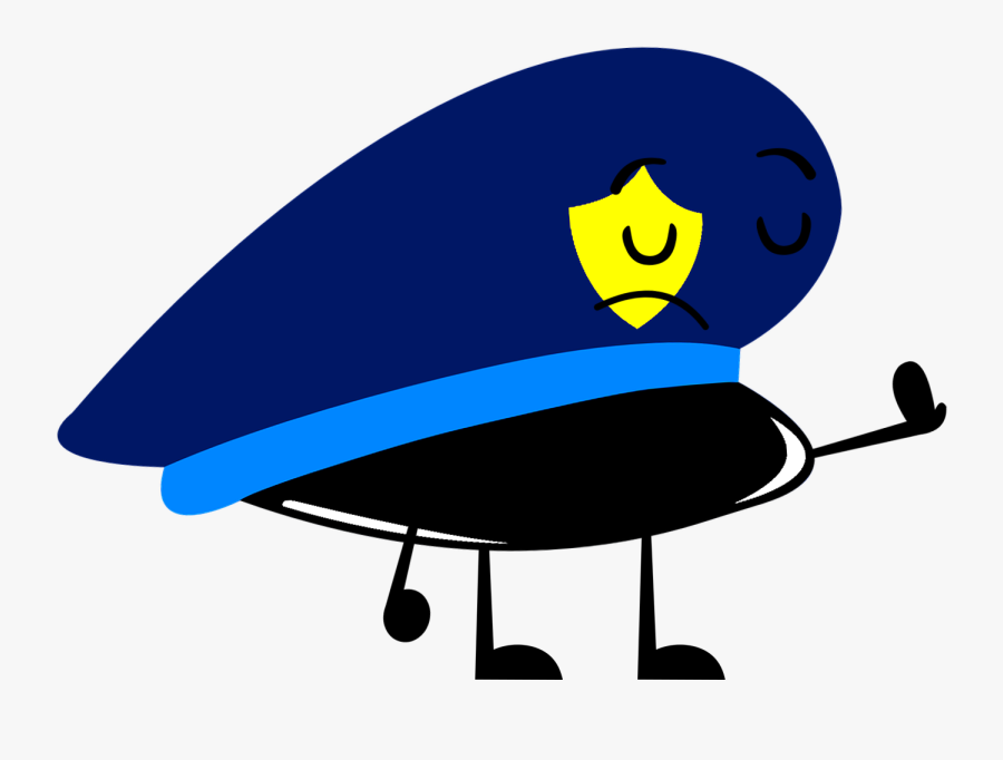 Police Hat - Cartoon - Police Hat Cartoon, Transparent Clipart