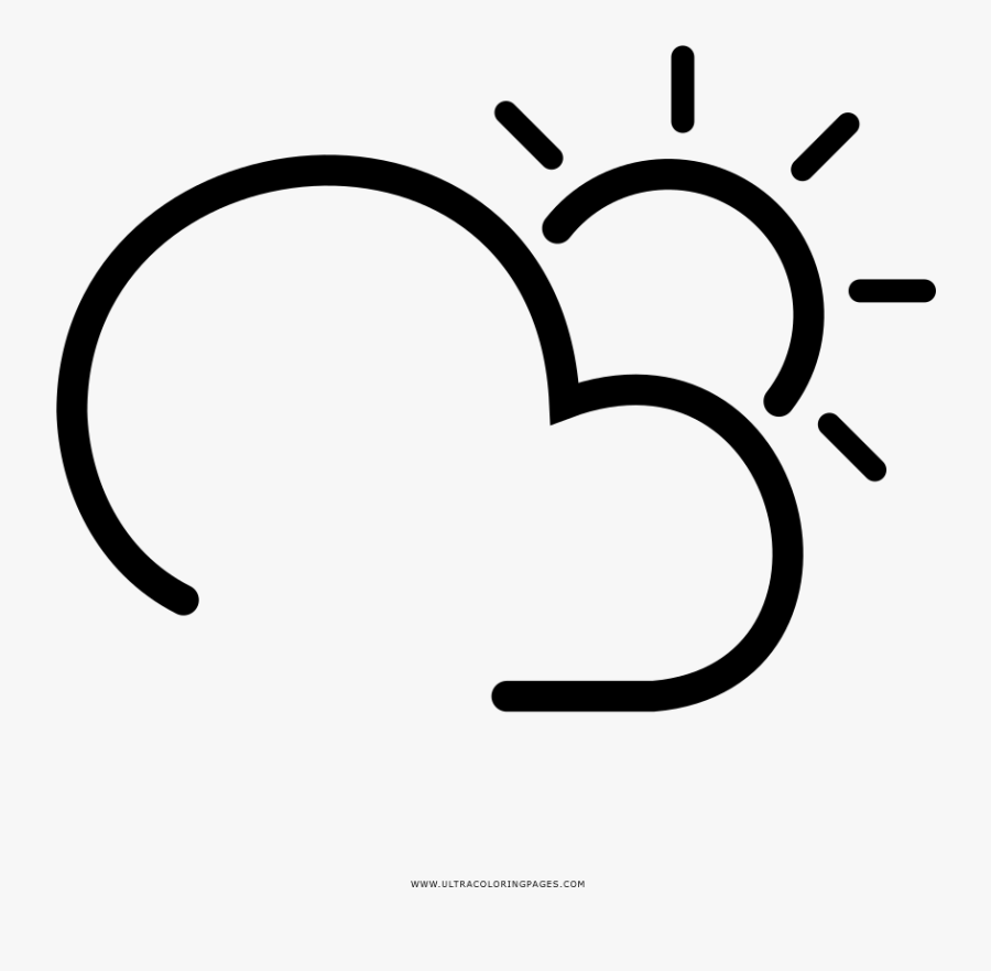 Transparent Partly Cloudy Clipart - Clima Icon, Transparent Clipart