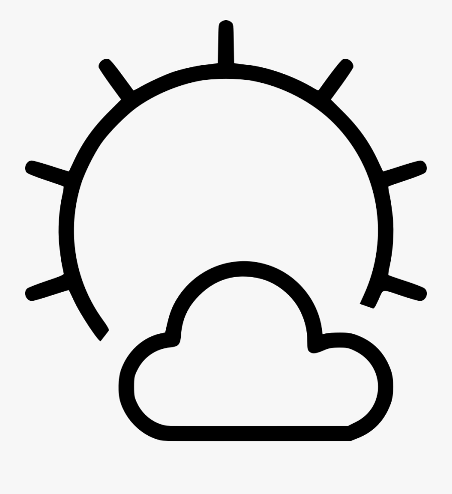 Partly Cloudy - Easy Small Flower Drawing, Transparent Clipart