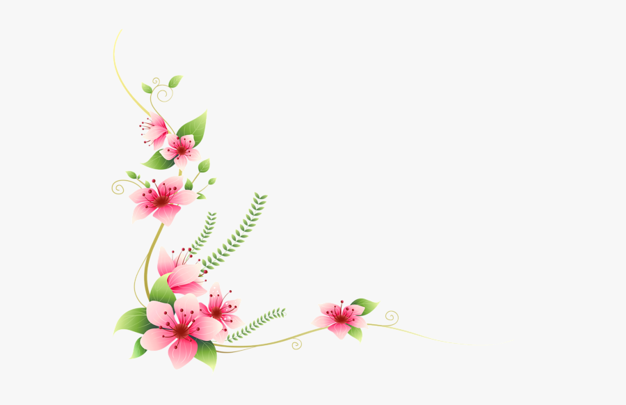 Flower Doodle Clipart - Decorative Flower Clip Art Png, Transparent Clipart