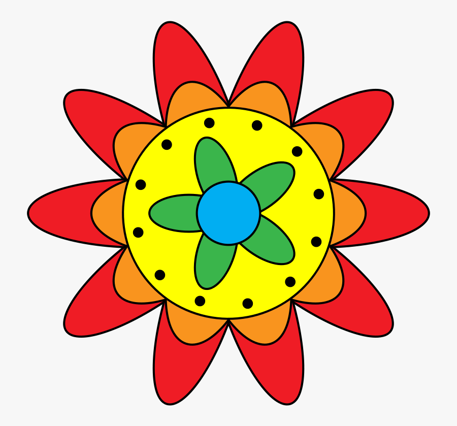 Triple Flower Doodle - Positive Education, Transparent Clipart