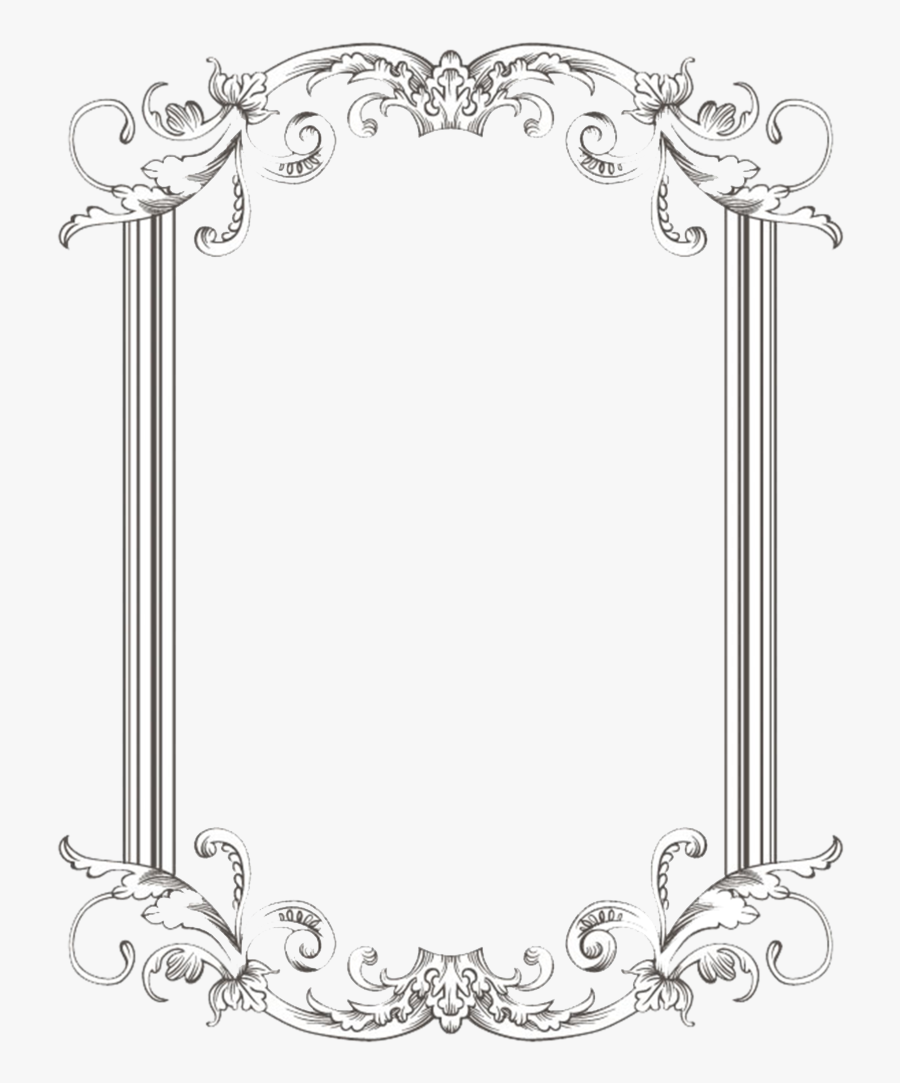 Frame Vector Clipart Psd - White Vintage Frame Png, Transparent Clipart