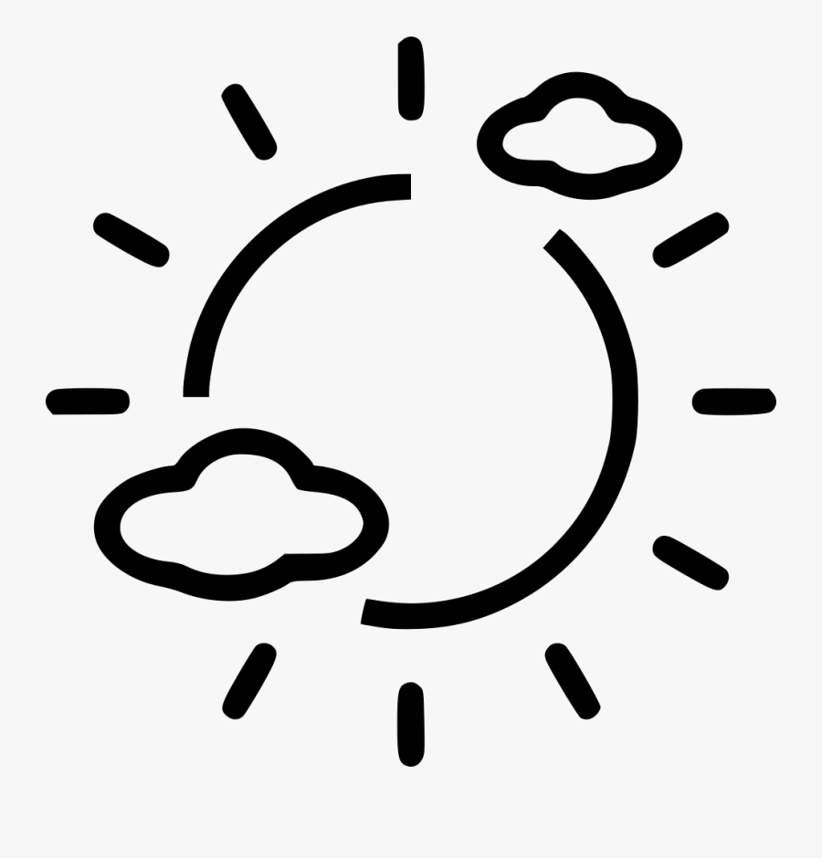 Day Partly Cloudy - Icon, Transparent Clipart