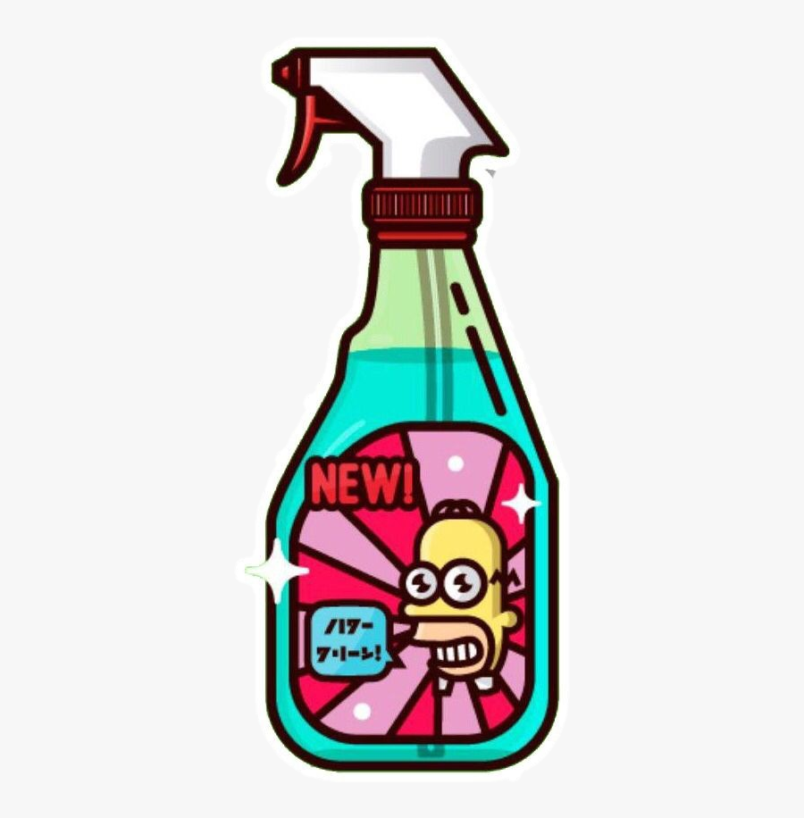 Spray Simpson Aesthetic Freetoedit - Mr Sparkle Gif, Transparent Clipart