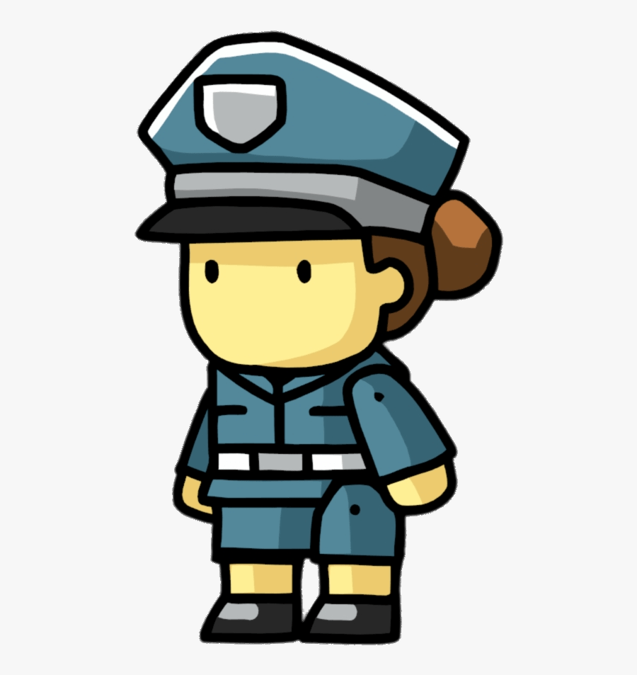 Scribblenauts Female Police Officer Clip Arts - Scribblenauts Police Png, Transparent Clipart