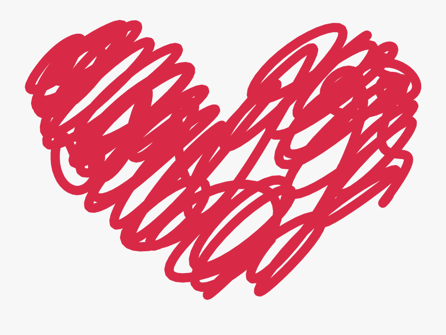 Heart Doodle Png Picture Library - Heart Doodle Clipart Transparent Background, Transparent Clipart
