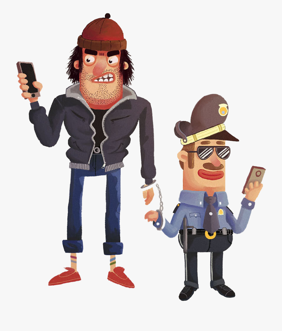 Police Officer Animation Cartoon - Bocetos De Campaña Publicitaria, Transparent Clipart