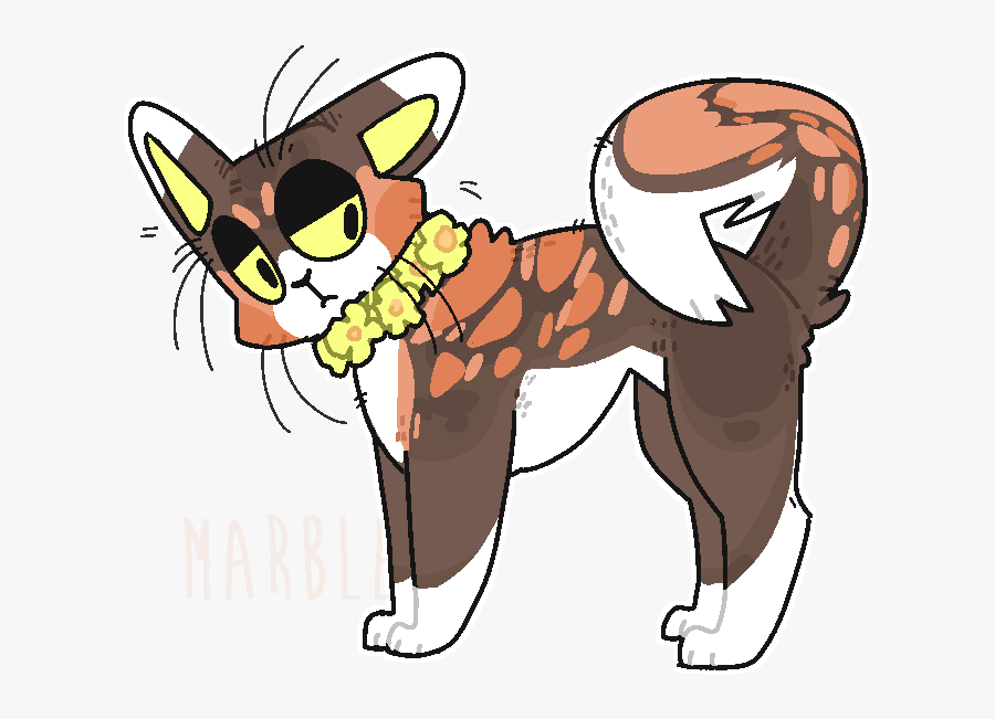 Buzzardsong Warrior Character Doodle By Marble Cat - Cat, Transparent Clipart