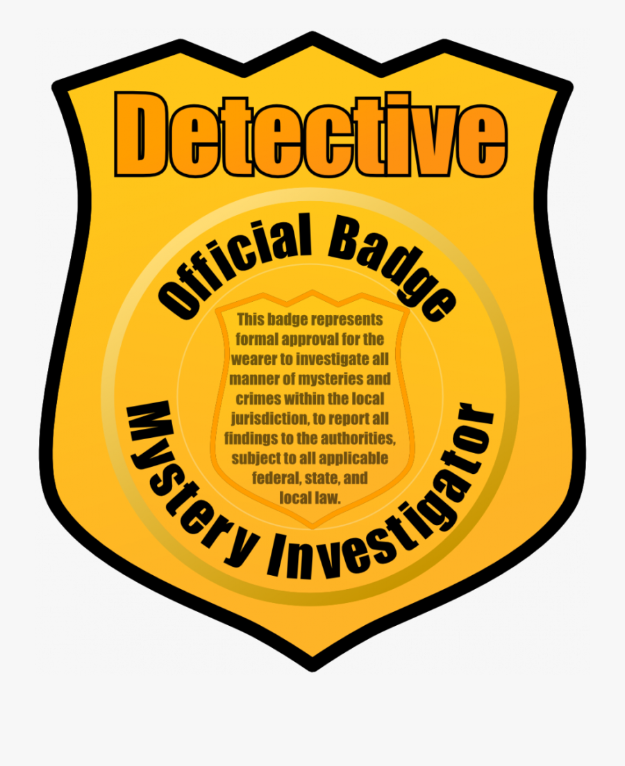 Police Badge Clipart Simple - Detective Badge Clipart, Transparent Clipart