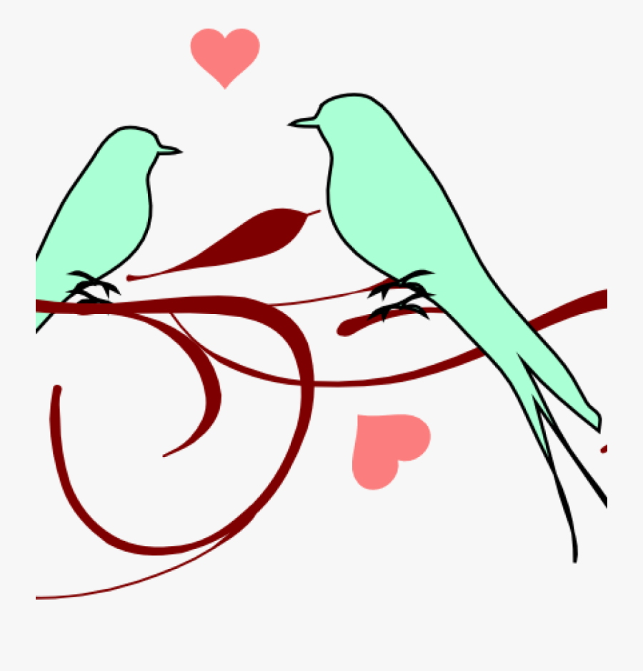 Love Birds Clipart Love Birds Clipart Free Clipart - Love Birds Black And White, Transparent Clipart