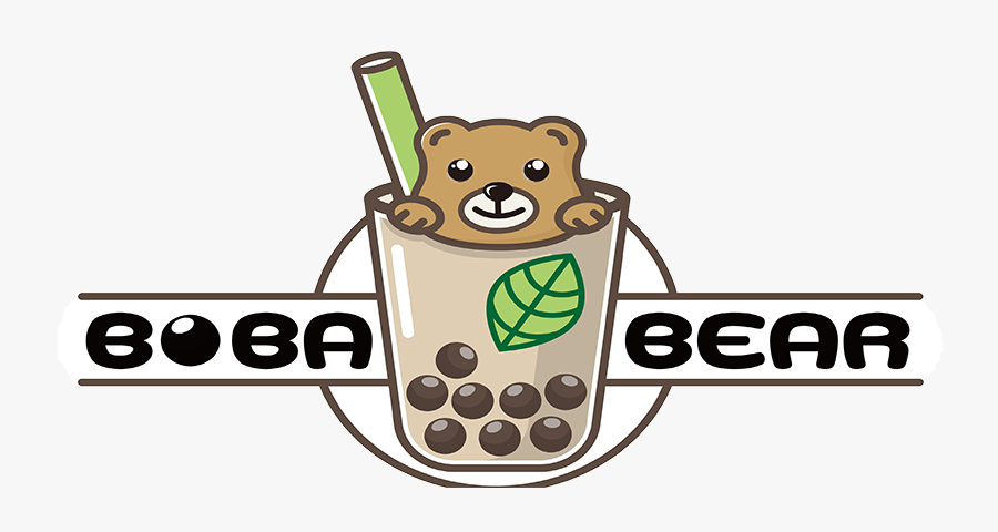 Boba Bear Tea - Logo Of Bear Milk Tea, Transparent Clipart