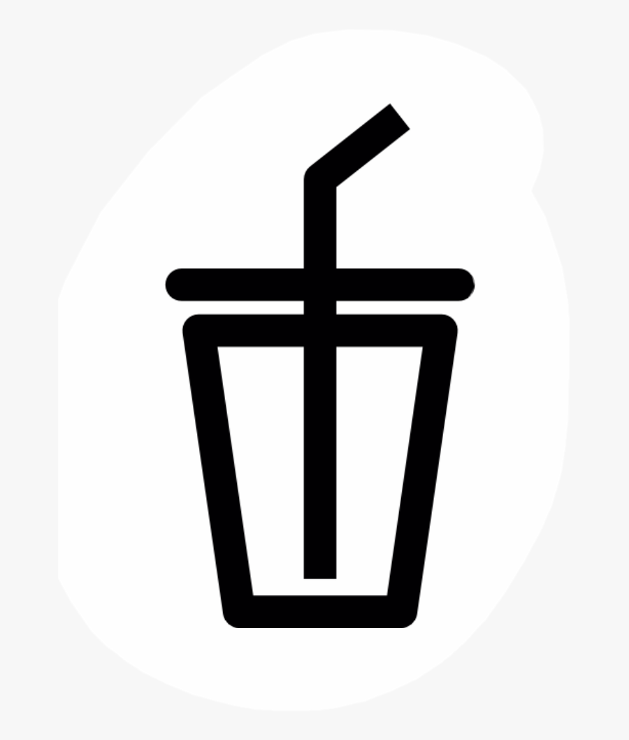 #food #drink #water #boba #freetoedit - Drink Icon Black And White, Transparent Clipart