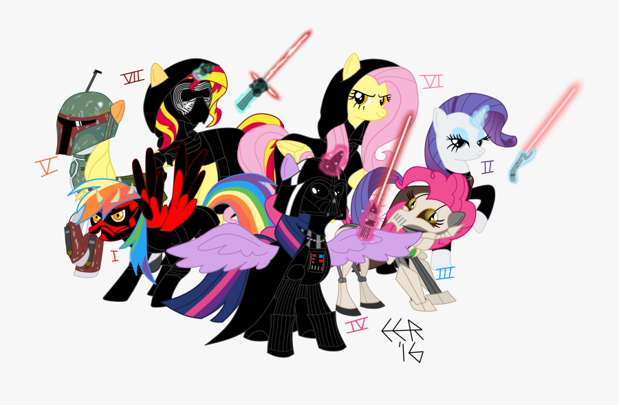 Alicorn Applejack Artist - General Grievous And Darth Tyranus, Transparent Clipart