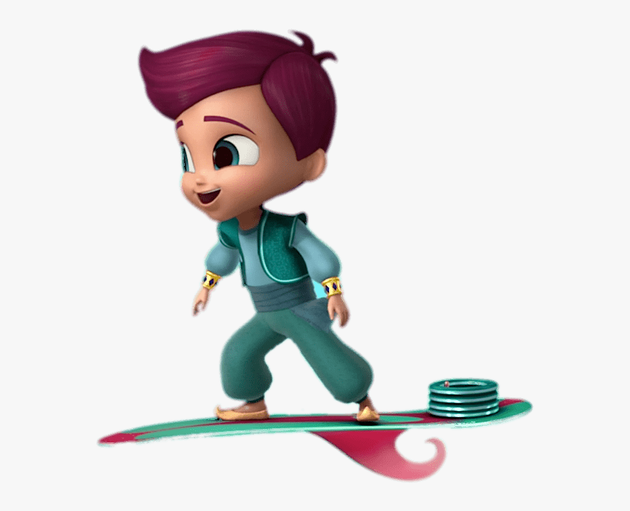 Shimmer And Shine Kaz On Flying Board, Transparent Clipart