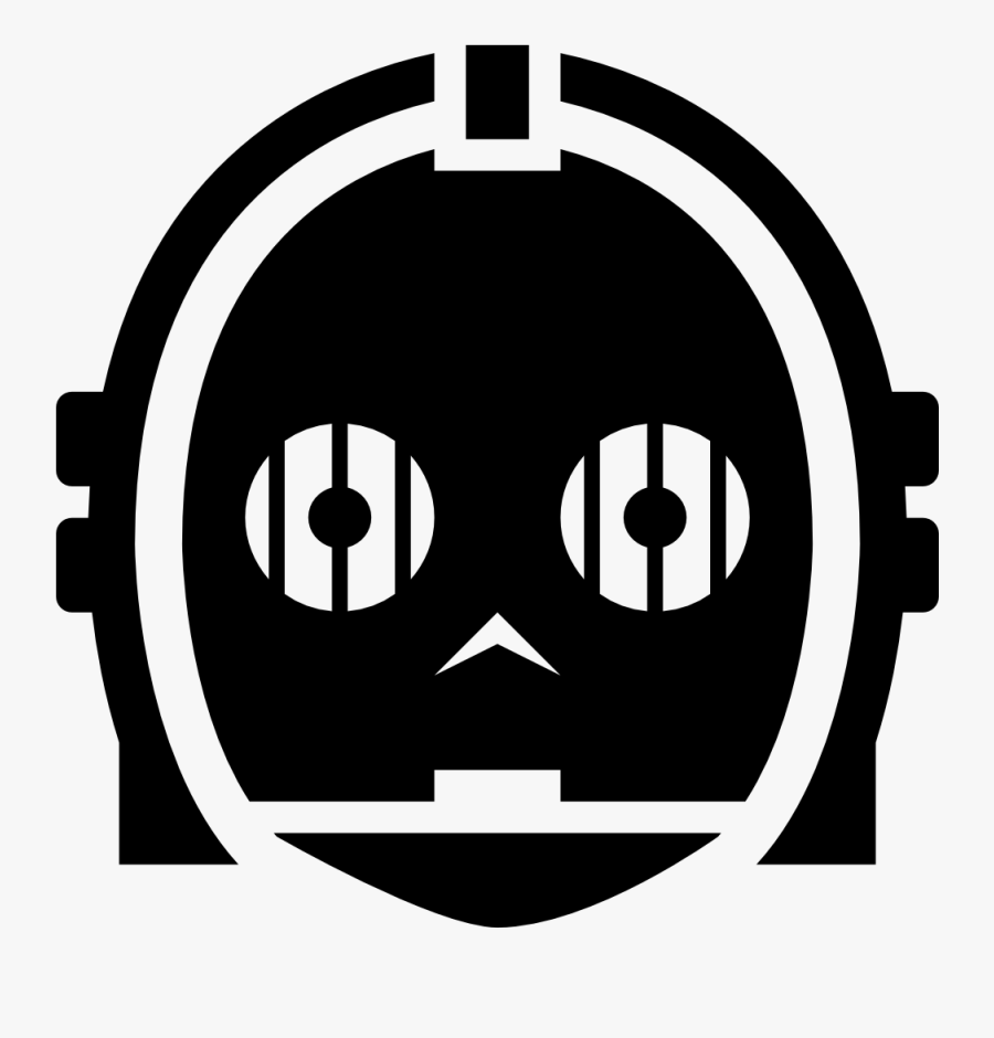 C-3po Luke Skywalker Boba Fett Leia Organa Star Wars - Simple Star Wars Stencil, Transparent Clipart