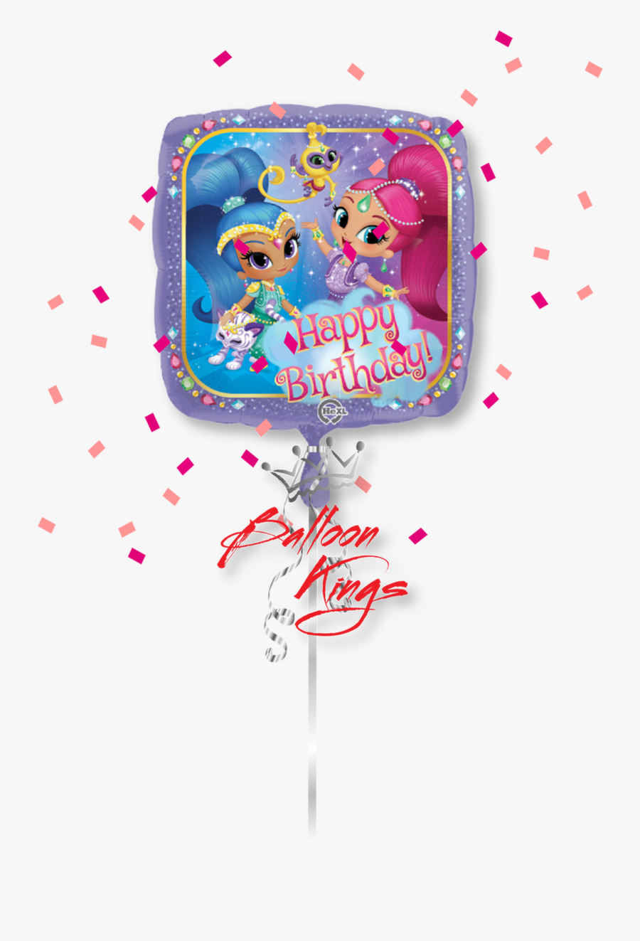 Shimmer And Shine Square - My Little Pony Balloon Png, Transparent Clipart