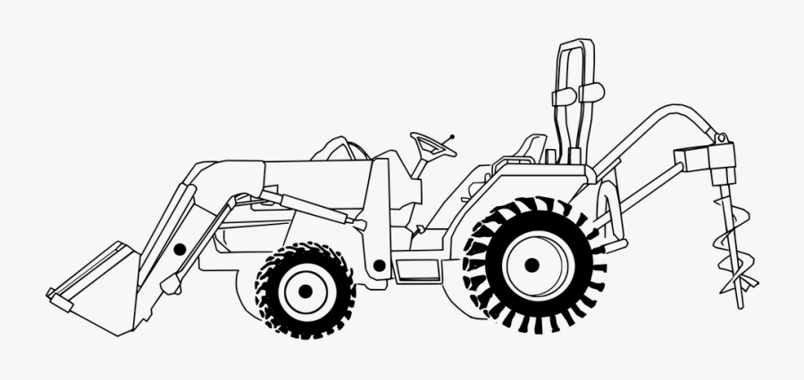 Tractor Service Business Cards, Transparent Clipart