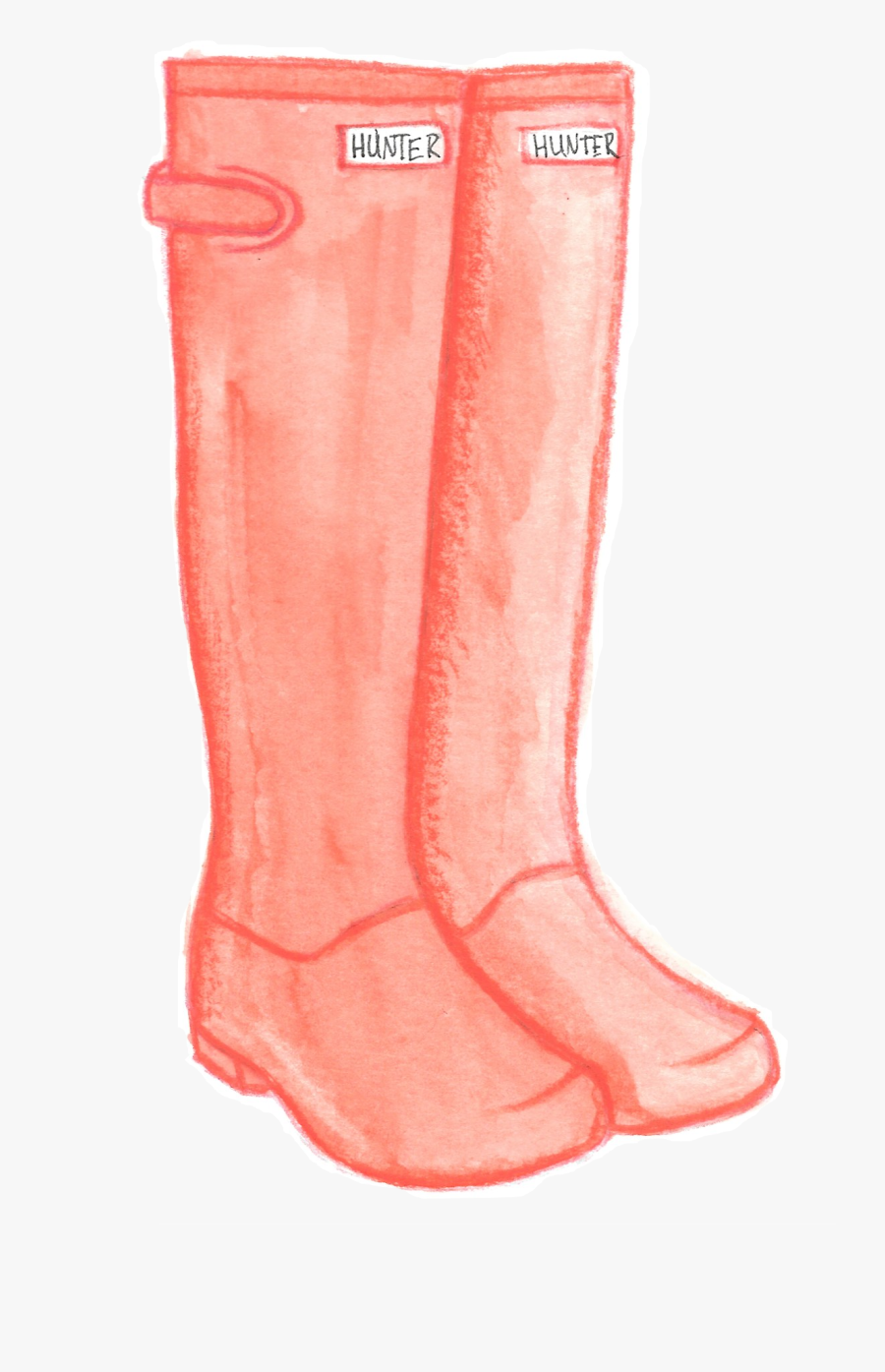 Rain Boots Water Color, Transparent Clipart