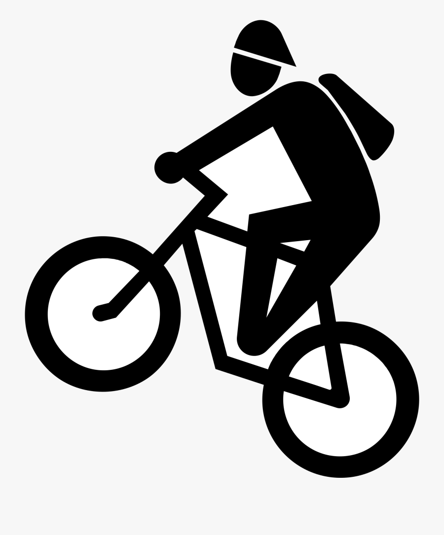 Transparent Riding Bicycle Png - Mountain Bike Sign, Transparent Clipart