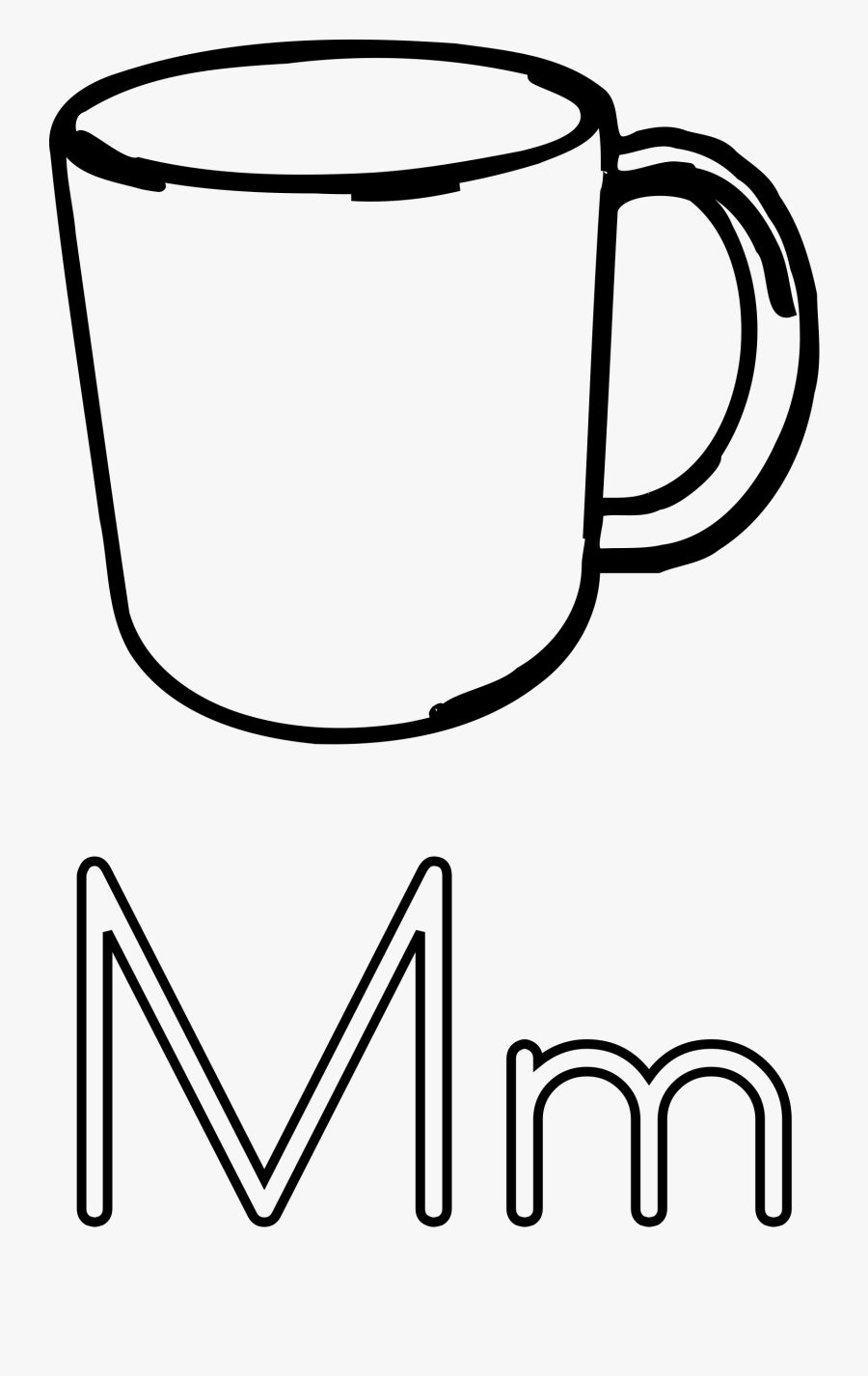 Coffee Clipart Printable - Clip Art Black And White Mug, Transparent Clipart