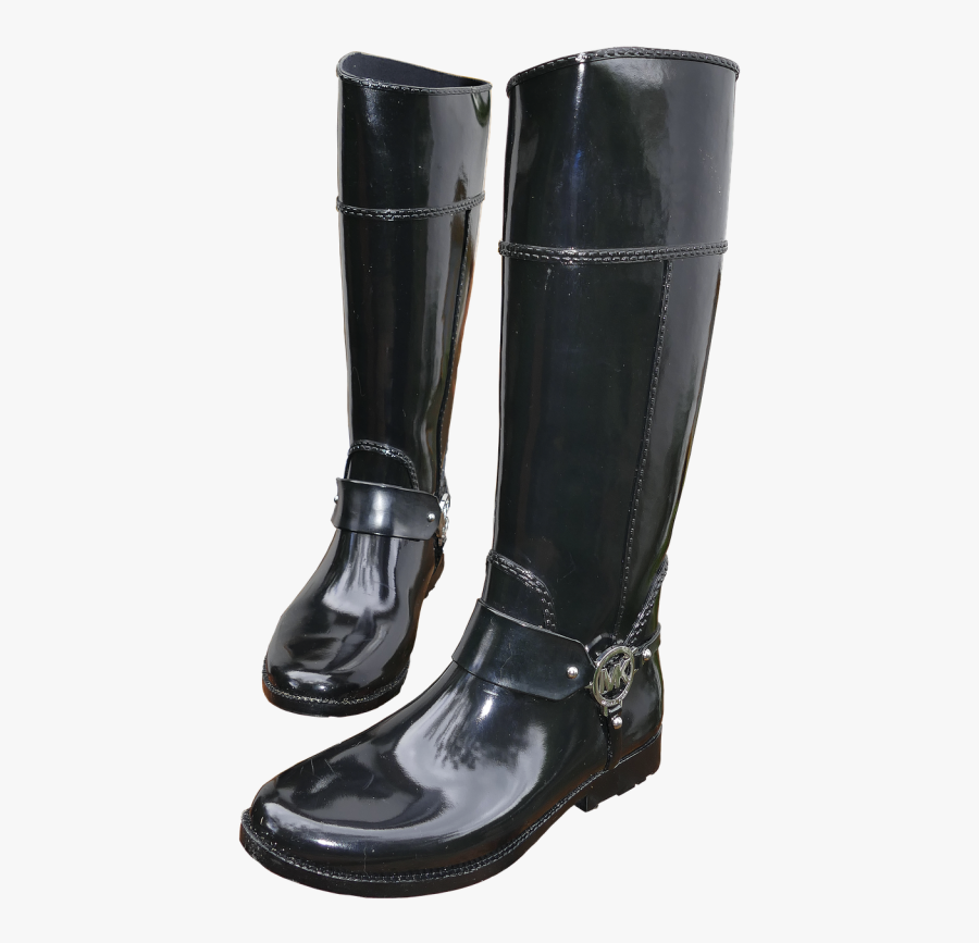Rubber Boots Women Boots Black - Shoe, Transparent Clipart