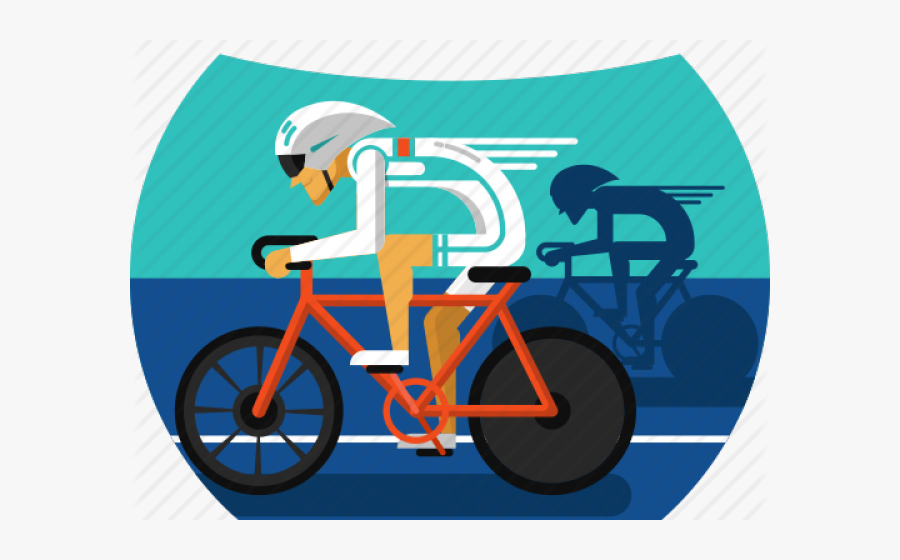 Cycling Clipart Interval Training - Road Bicycle, Transparent Clipart