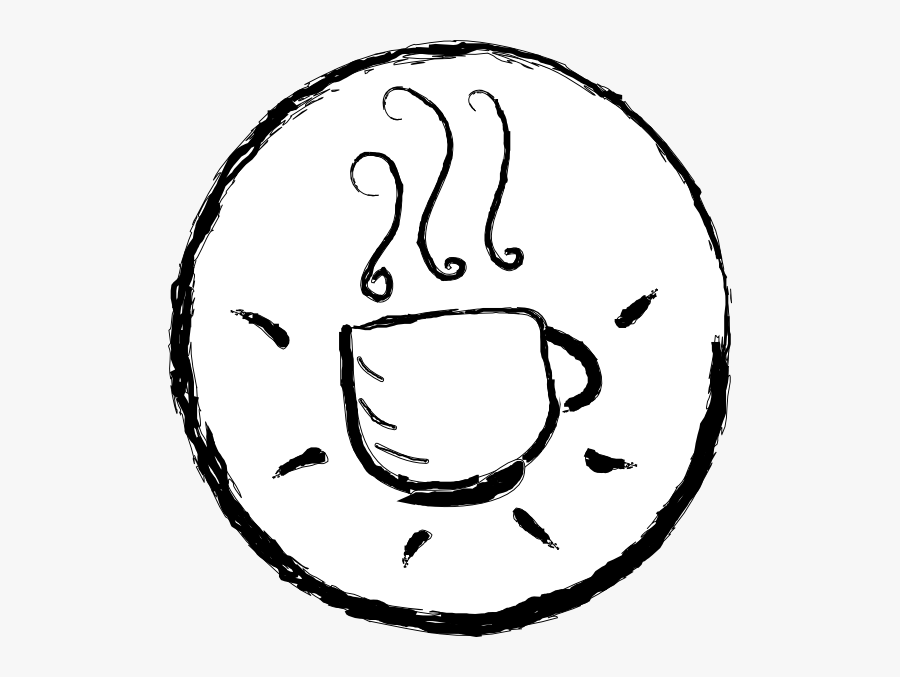 Coffee Clipart Black And White - Coffee, Transparent Clipart
