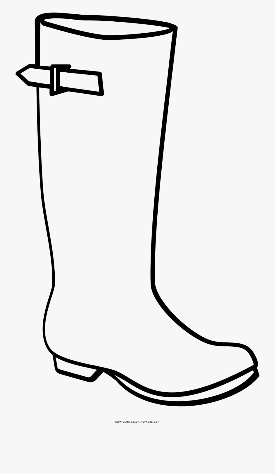 Bota Clipart Desenho - Desenho De Bota Para Colorir, Transparent Clipart