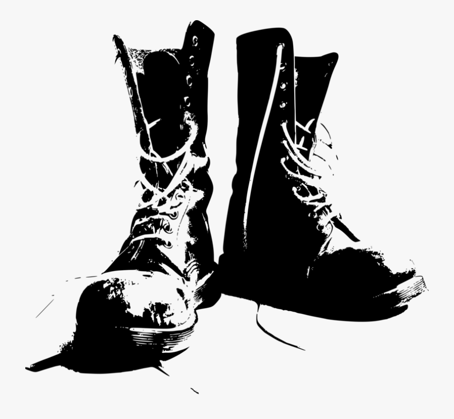 Boots Clothing Shoes - Combat Boot Clip Art, Transparent Clipart