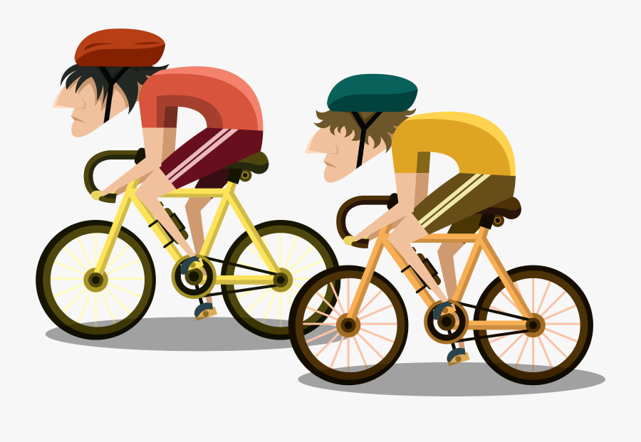 Cycling Clipart Road Bike - Bicycle Race Clipart, Transparent Clipart