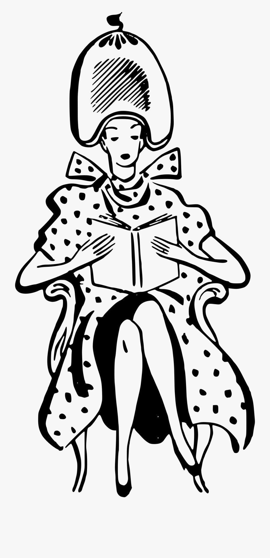 Lady In Hair Dryer - Retro Hair Dryer Clip Art, Transparent Clipart