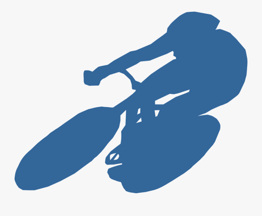 Cycling Clipart, Vector Clip Art Online, Royalty Free - Black And White Racer Stickers, Transparent Clipart