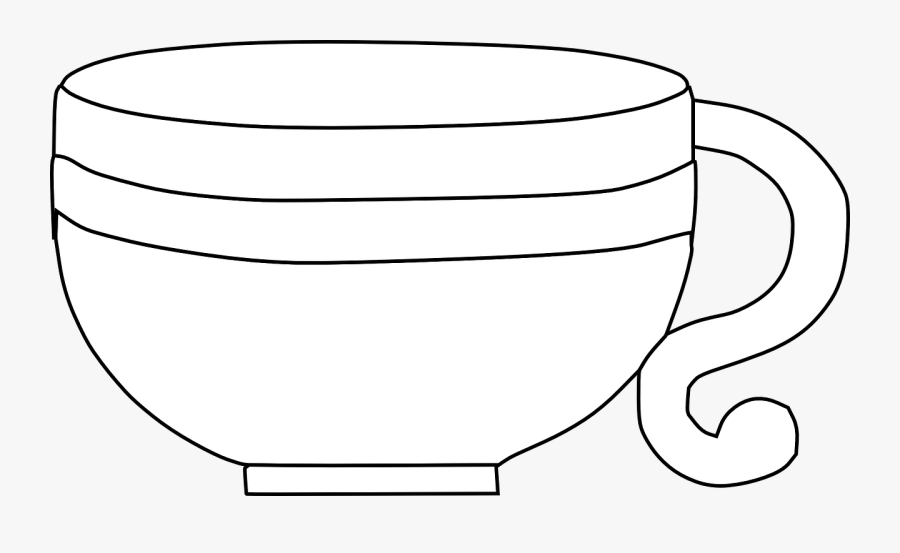 Cup, Mug, Drink, Sip, Coffee, Tea, Beverage, Sipping - Black And White Art Of A Cup, Transparent Clipart