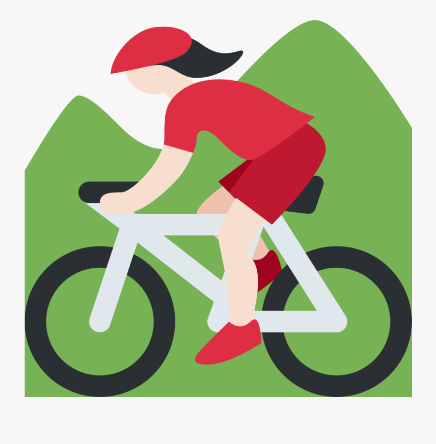 Mountain Bike Emoji Clipart , Png Download - Imagem De Pessoas Andando De Bicicleta Png, Transparent Clipart