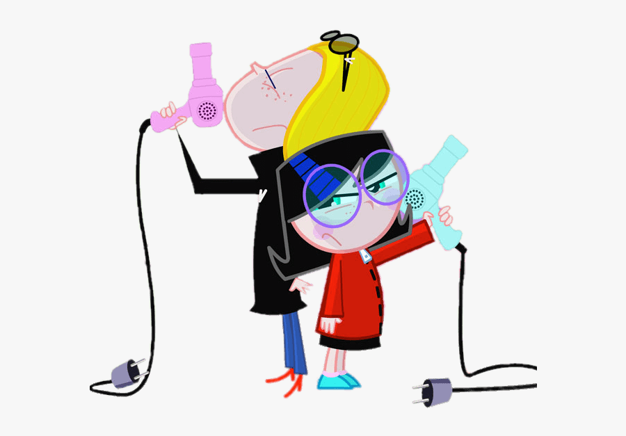Lola & Virginia Hair Dryer Fight - Lola E Virginia, Transparent Clipart