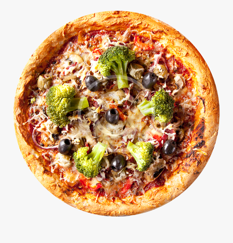 Clip Art Cold Cheese Pizza - Vegetarian Pizza Png, Transparent Clipart