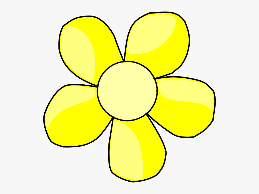 Yellow Flower Svg Clip Arts - Pink Black And White Clipart, Transparent Clipart
