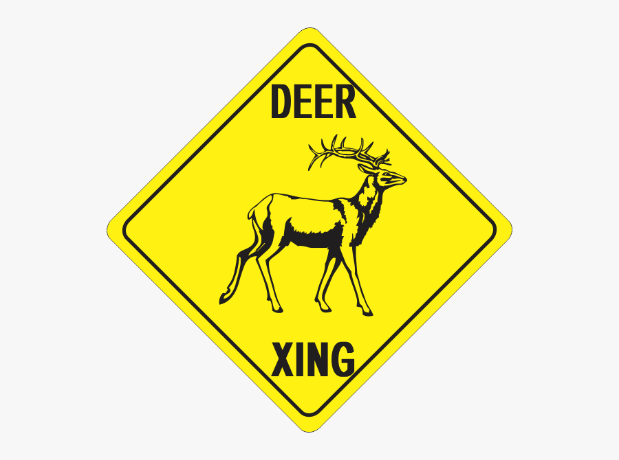 Deer Animal Crossing Signs Image - Slow Children At Play Signs, Transparent Clipart