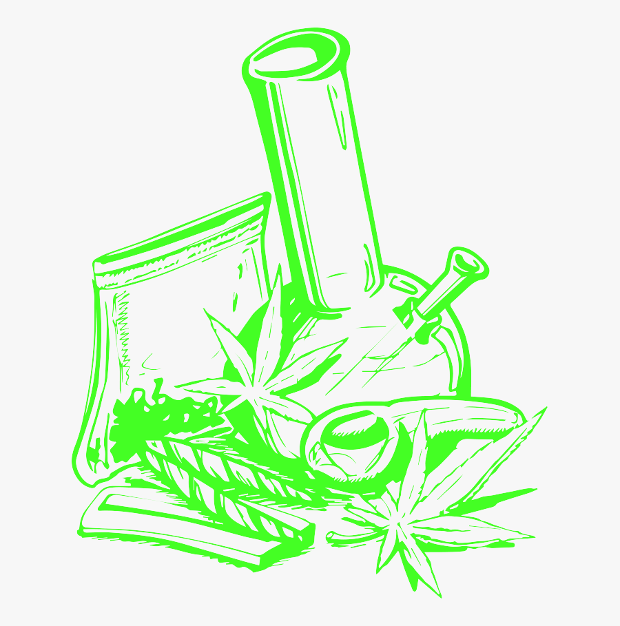 Black And White Weed Drawings, Transparent Clipart