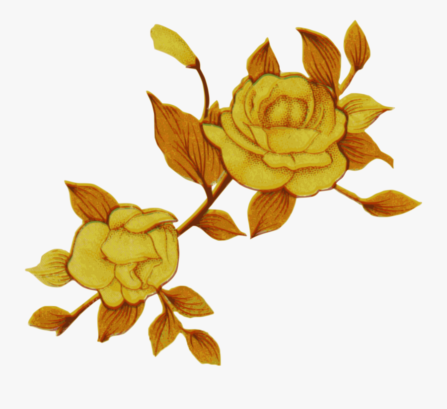 Transparent Yellow Flower Clipart - Yellow Roses Clipart Transparent, Transparent Clipart