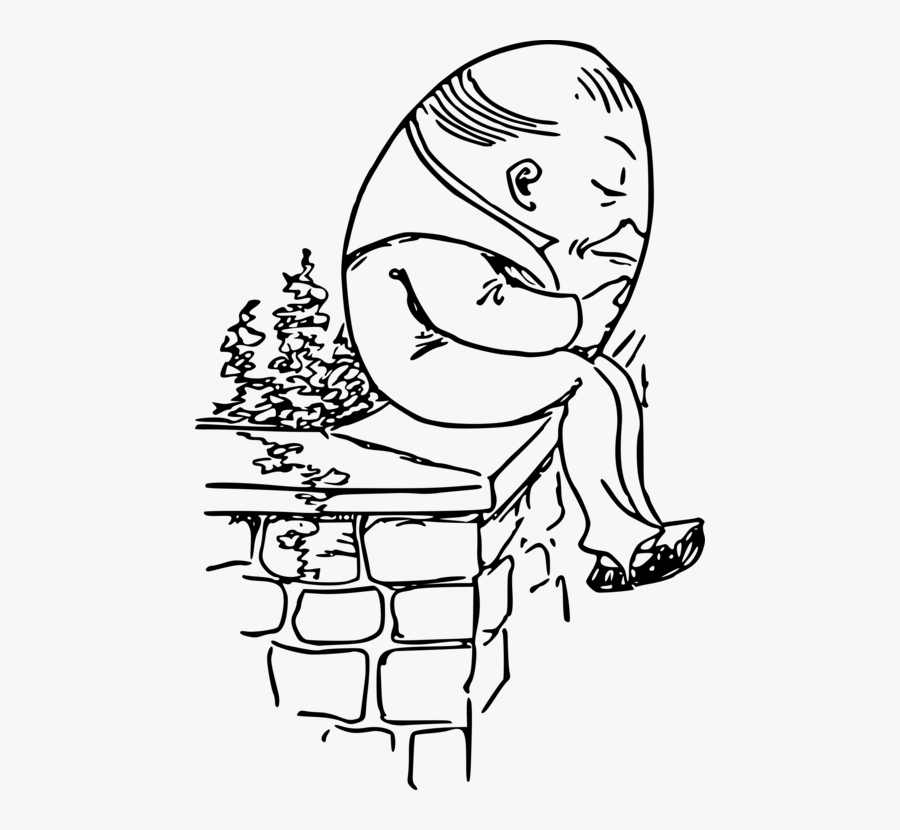 Emotion,art,monochrome Photography - Humpty Dumpty Sat On A Wall Clipart, Transparent Clipart