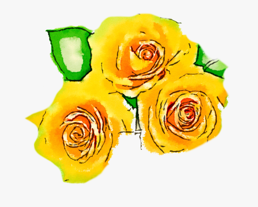 Watercolour Yellow Flower Png, Transparent Clipart